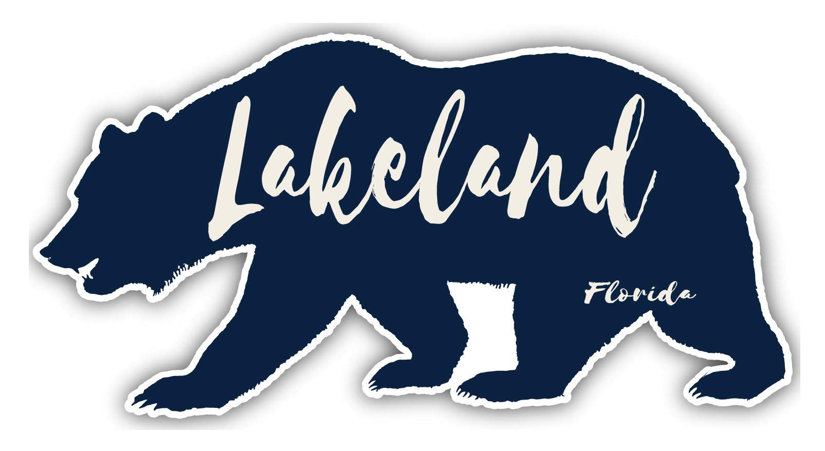 Lakeland Florida Souvenir 3x1.5-Inch Fridge Magnet Bear Design