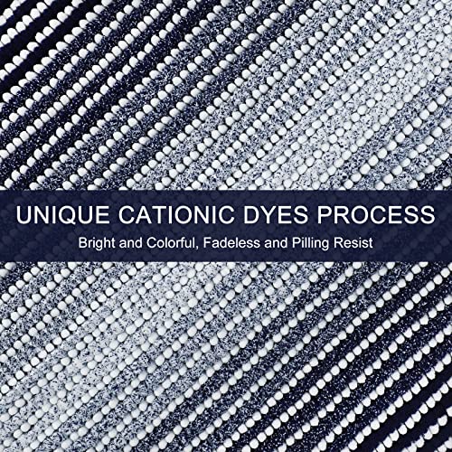 Bsicpro Bathroom Rugs And Mats Sets, 2 Piece Thick Absorbent Chenille Non Slip Soft Shaggy Floor Mats Machine Washable (20" X 47" Plus 16" X 24", Navy) #TOP2