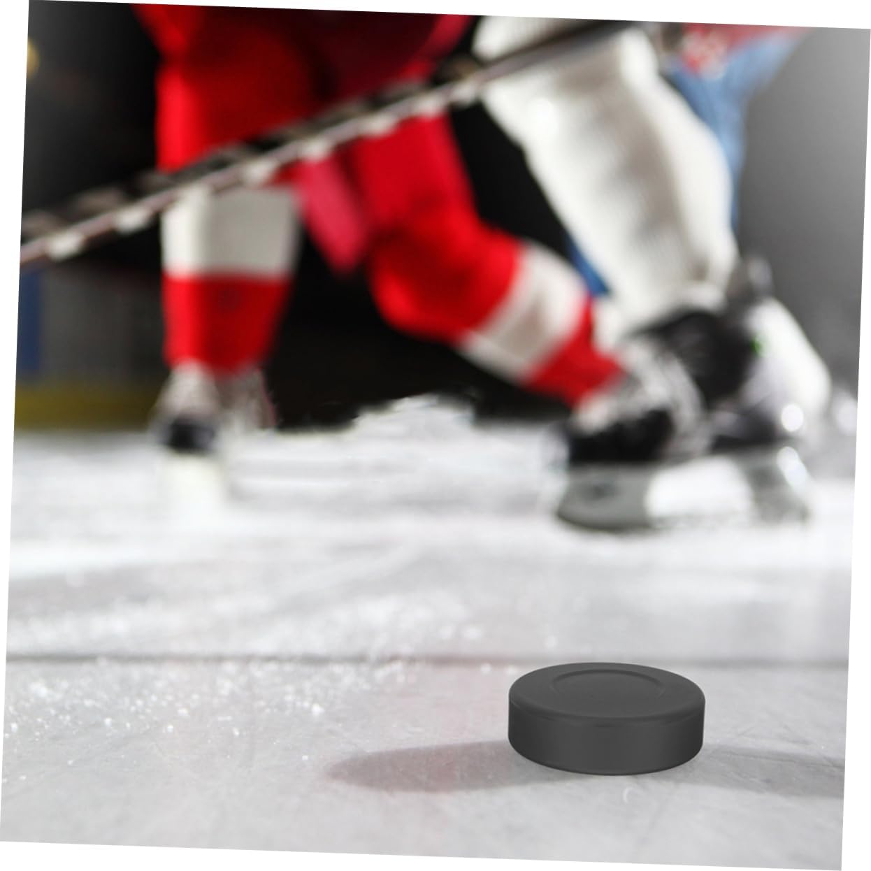 VICASKY Dumb Puck Hockey Rubber Puck Pucks Red