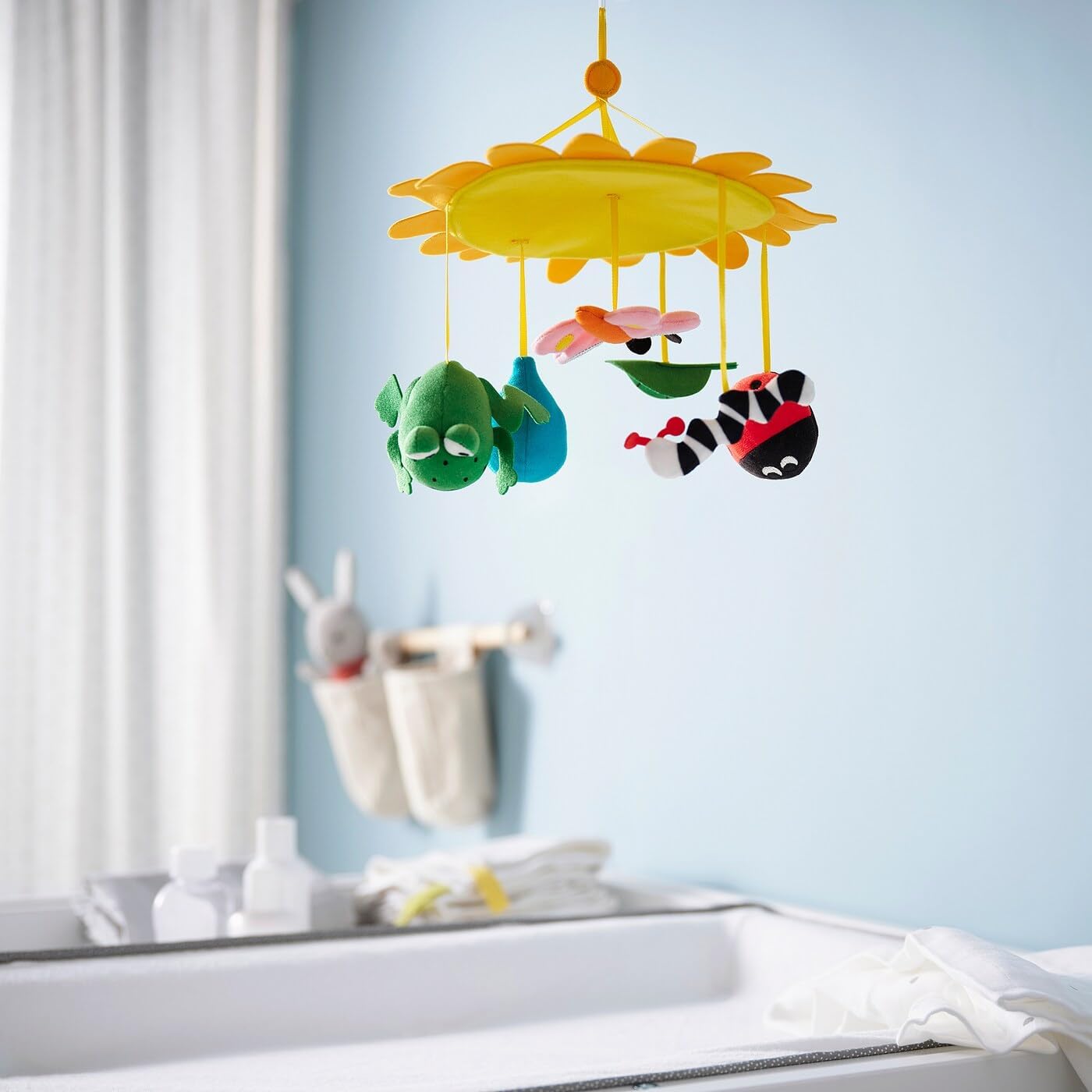 IKEA KLAPPA mobile, yellow