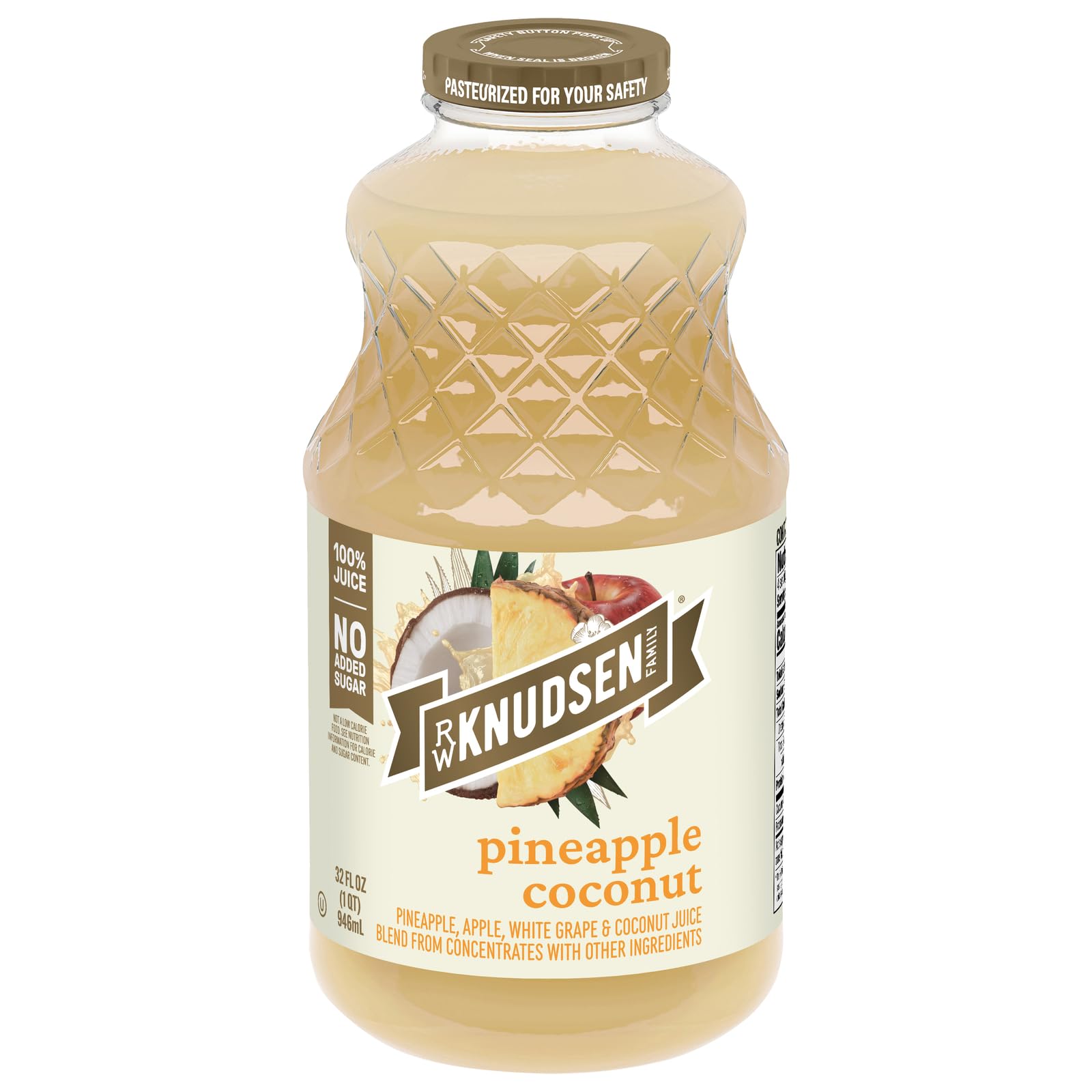 R.W. Knudsen Family Pineapple Coconut Juice Blend, 32 Ounces