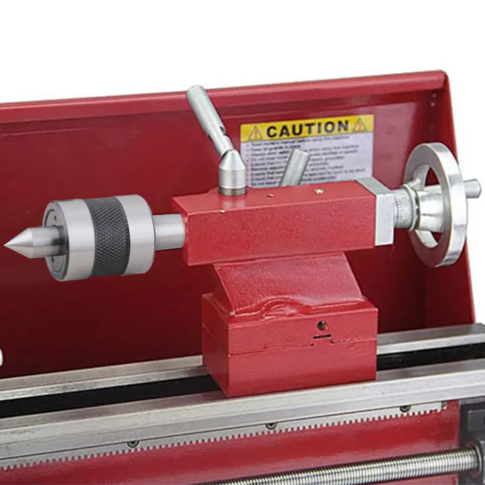 Hoteche MT2 Drehbank Zubehör - Drehende Zentrierspitze aus Werkzeugstahl für effektives Spannen - Elastische Verbindung für Drehbank und Fräsmaschine - Ideal für präzise Bearbeitung von Metallteilen