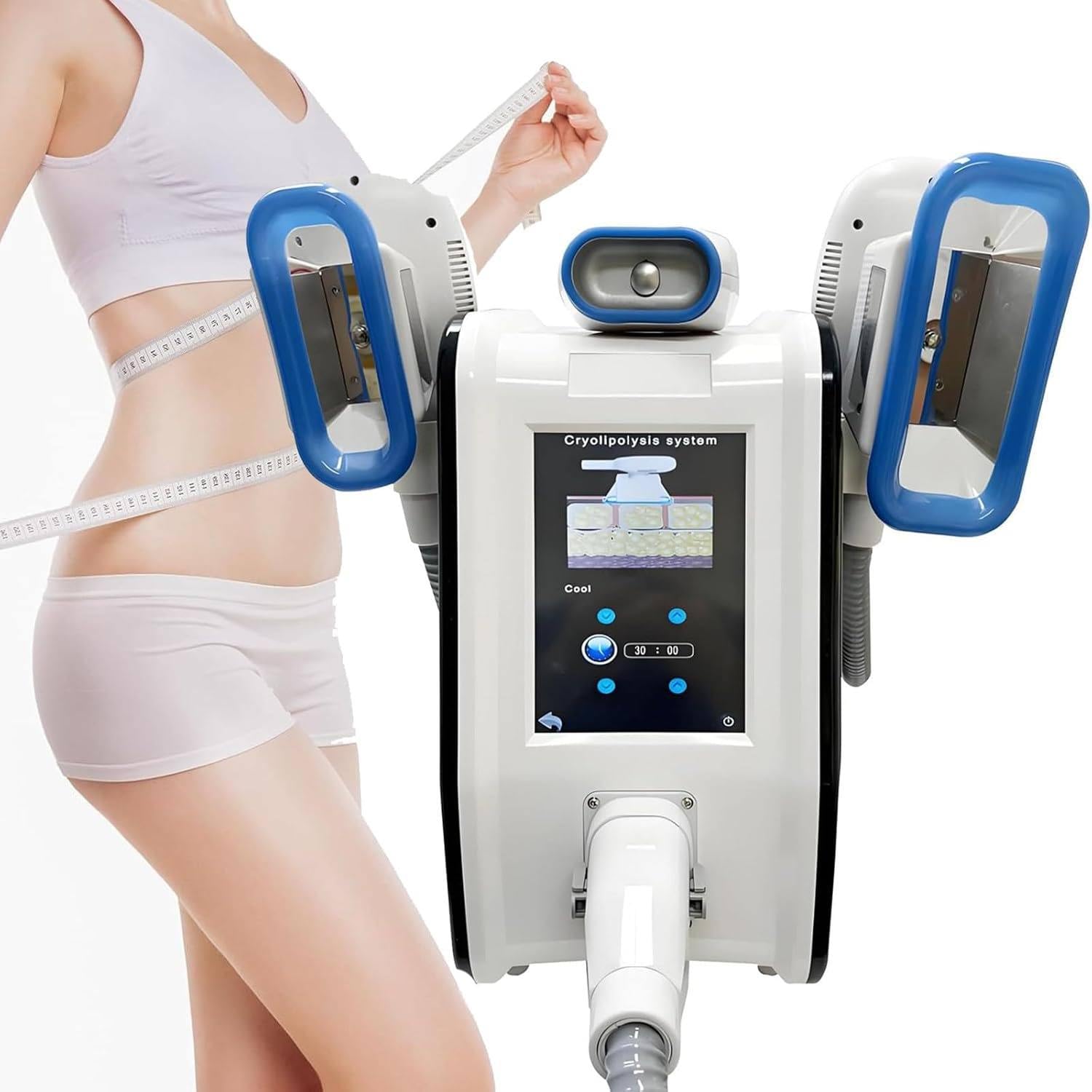 LJCSSD Cryolipolysis Fat Freezing Slimming Machine,Freeze Slimming Machine, Cryoliplysis Fat Freezing Lipolysis Machine With 3 Handle, Body Cryo Fat Freeze For Body Shaping