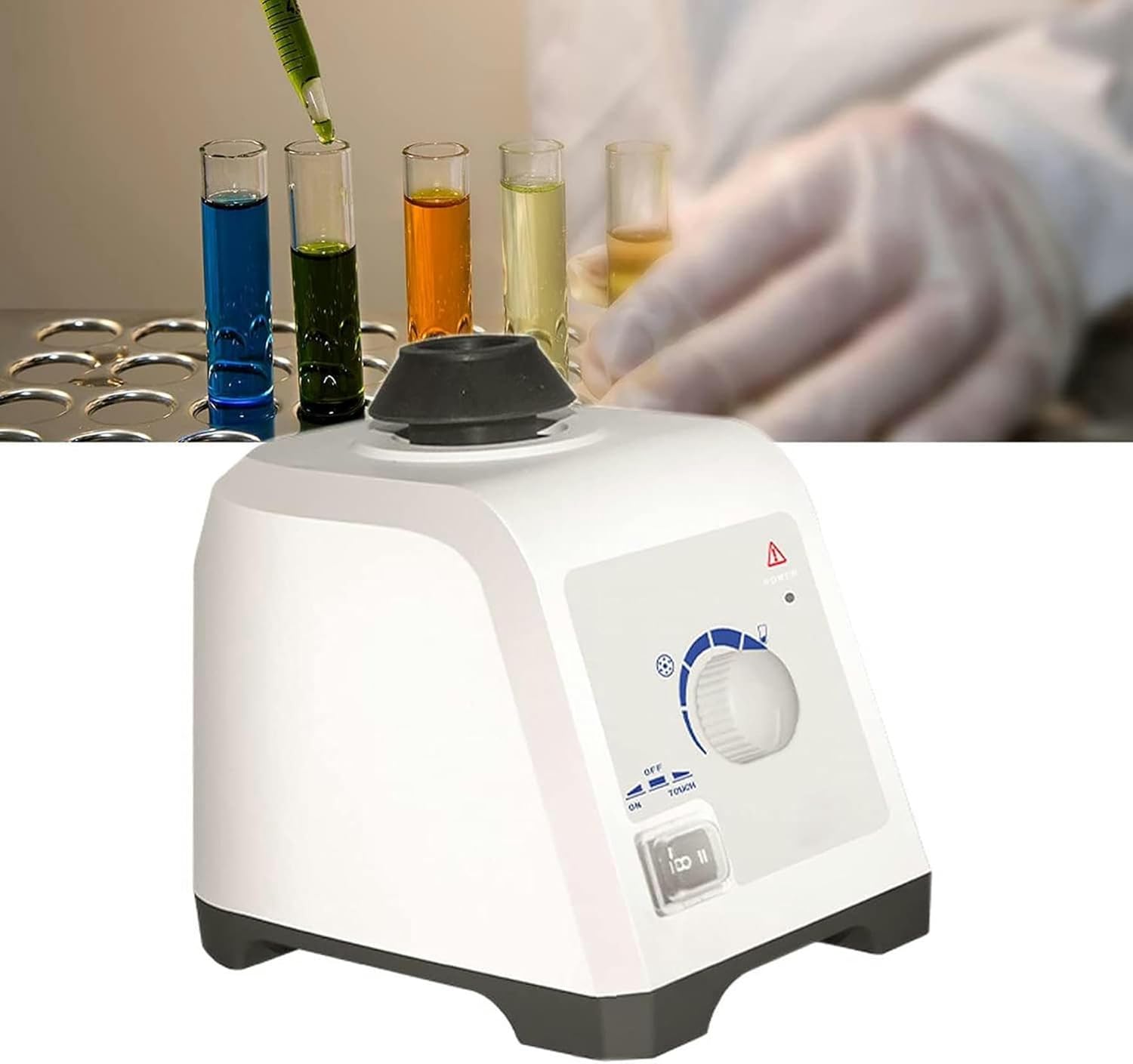 FLTRGO Electric Vortex Mixing Machine, 2800 RPM Mixer Blender, Vortex Stirring, Durable Materials, Low Noise Level, IP21, for Chemical Work Test Tube