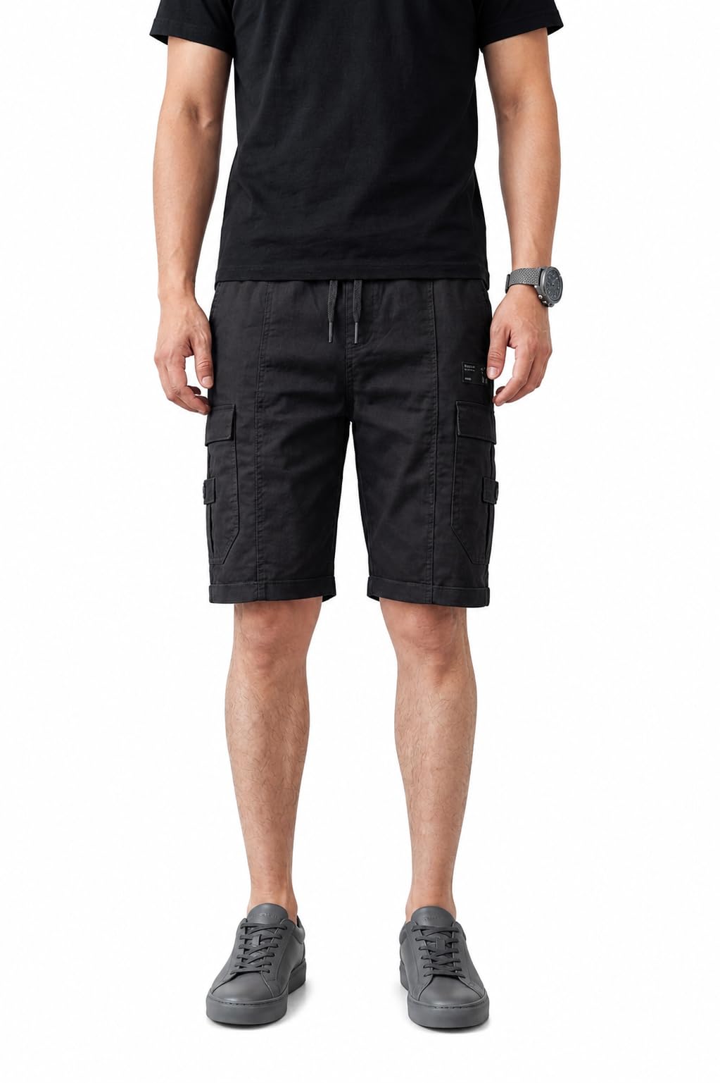Cotton Cargo Shorts for Men | Multi Pocket Utility Shorts | Comfortable Summer Shorts-picture-51