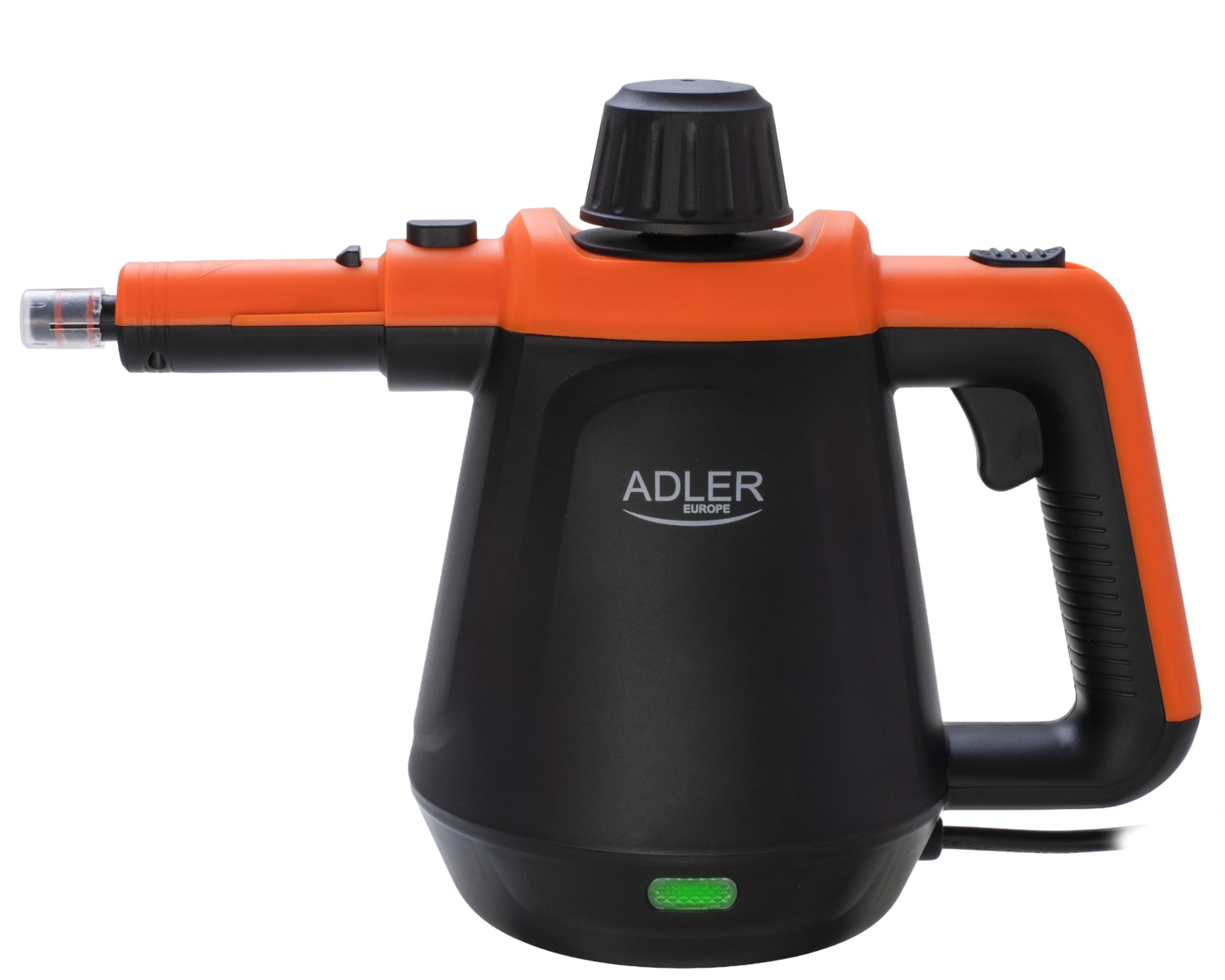 Adler Handdampfreiniger Set | Dampfreiniger + 13 Aufsätze, 3,5 Bar Druck & 120°C Heißdampf | Dampfente für Fugen & Dampfbesen für Böden | Löst Fett & Schmutz | Ideal für Fugen, Polster & Fenster