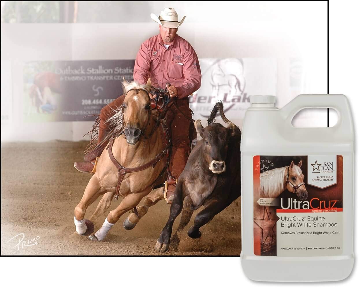 UltraCruz® Equine Bright White Szampon dla koni, 1 galon