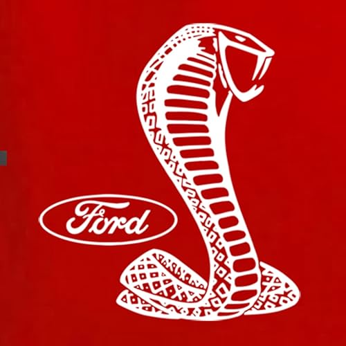 Miniatura 2 de Wild Bobby Retro Ford Shelby Cobra Emblem Vintage Logo Blanco Coches y Camiones Frente y Atrás Unisex Cuello Redondo Sudadera