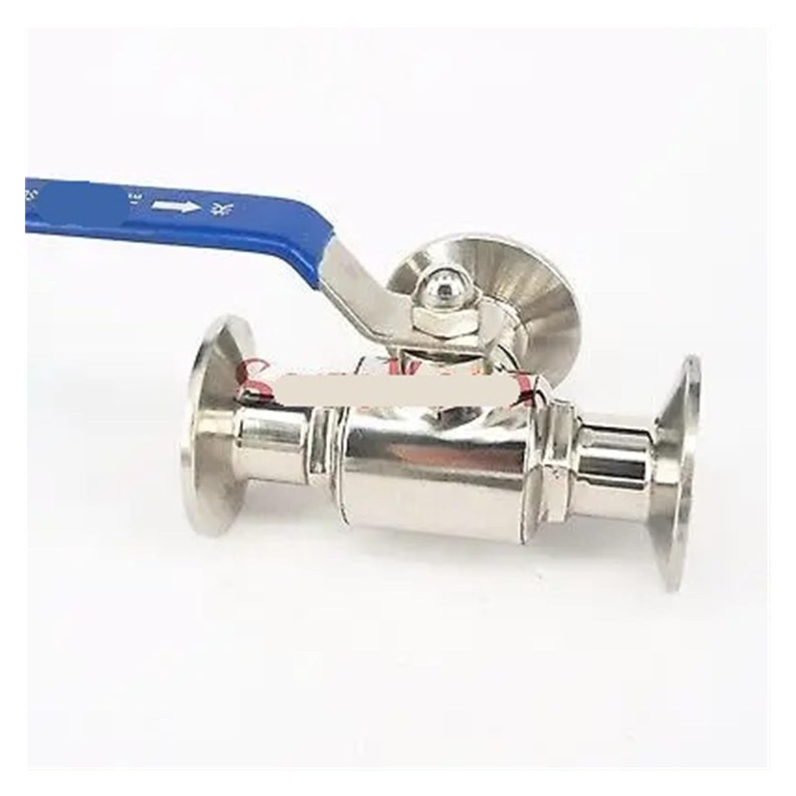 Robinet à tournant sphérique trois voies T-Port 19mm vanne sanitaire triple pince 50.5mm