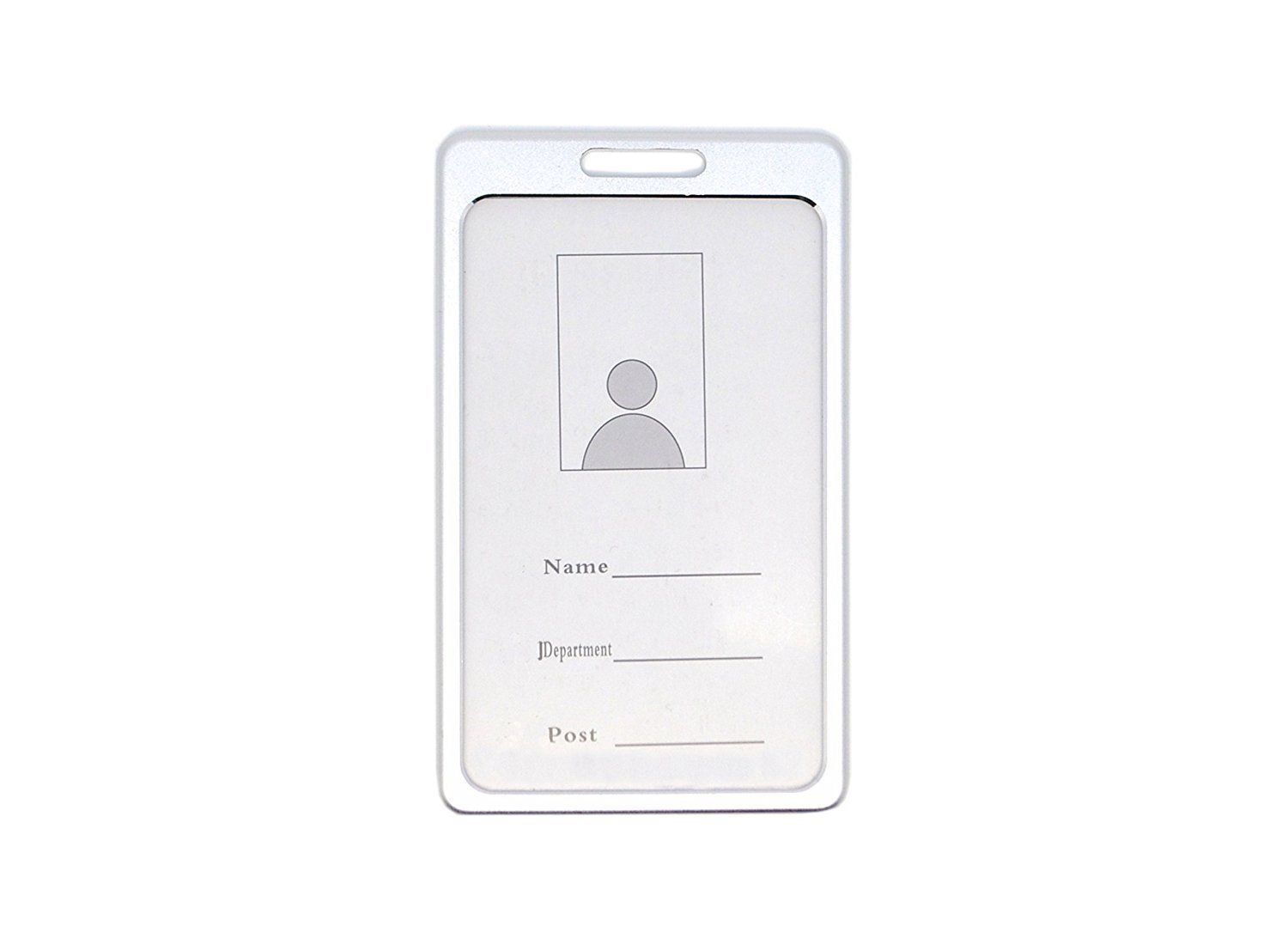 Schmalz 50 Pezzo Portabadge Di Metallo Con Documento Jacobs Porta Cartellino Con Gancio Schiocco Plastica Dura per Biglietti Carte di Credito Dienstausweise Ec Bancomat Gesundheitskarten