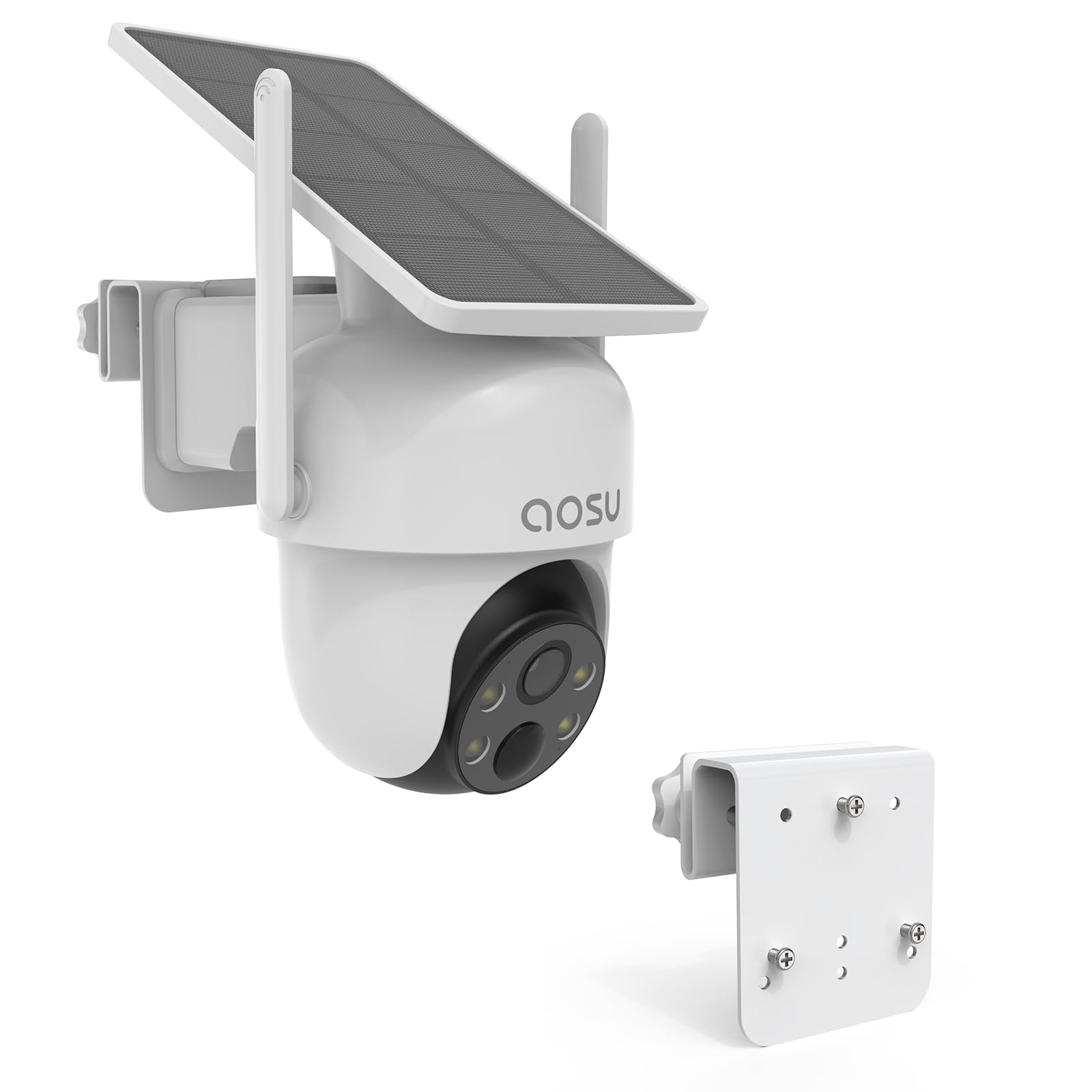 HOLACA Camera Gutter Mount Compatible with AOSU 2K 3MP / 3K 5MP / T2 Pro / T2 Ultra Outdoor Solar Surveillance Camera (Camera Not Included)