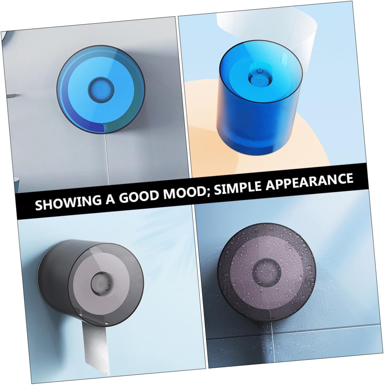 Cabilock 3pcs Bathroom Tissue Storage Box Camping Toilet Paper Holder Roll Paper Storage Rack Stylish Random Color