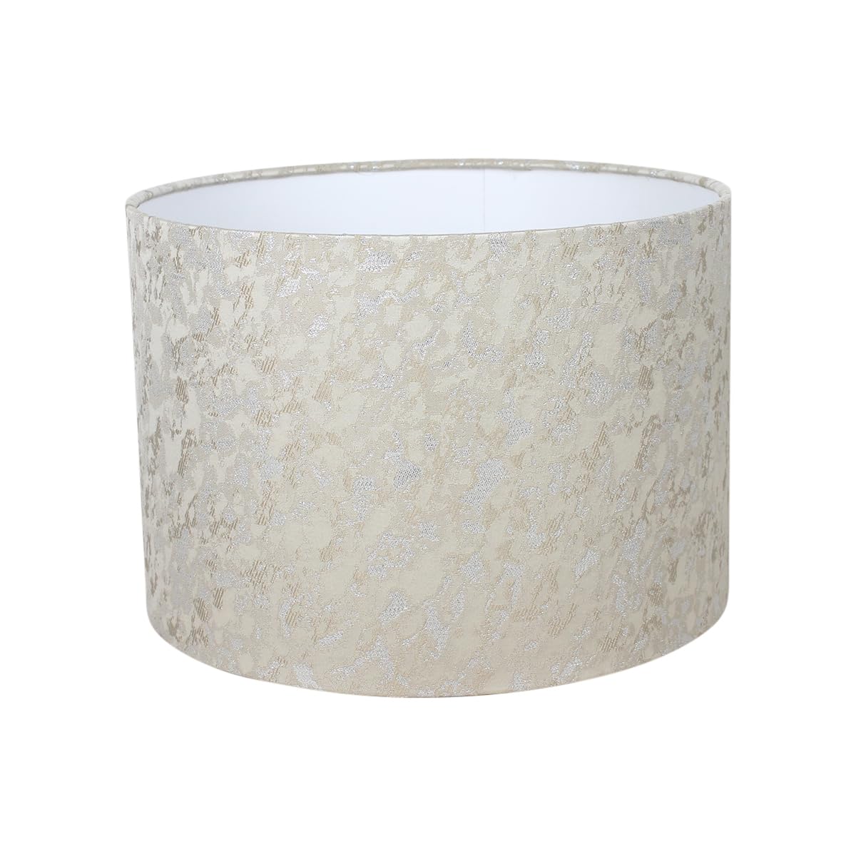 Harrison Cropper Champagne Cream, Beige, Silver Cassia Champagne Cream With Beige & Silver Pattern Lampshade (20Cm Diameter Ceiling Pendant)