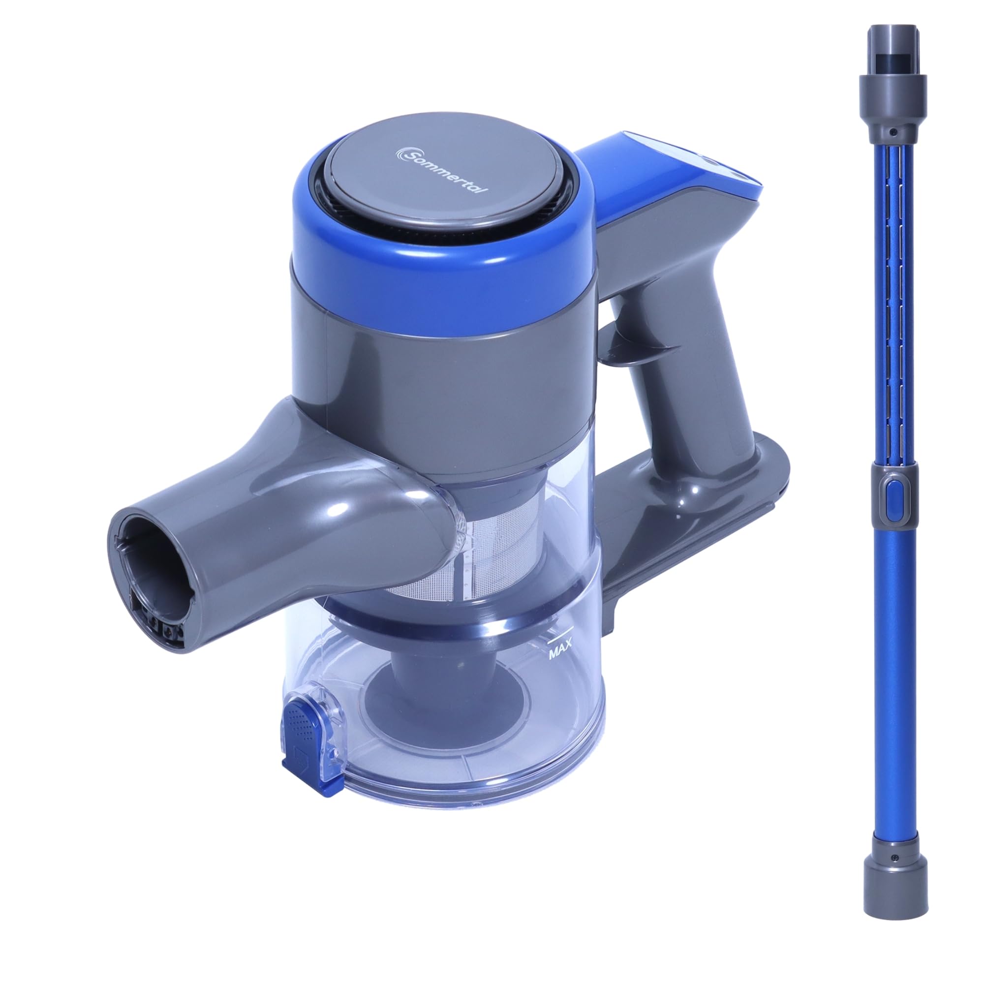 Sommertal VARIO150 Akku Staubsauger 3in1 | 45min, 300m², kabellos, leicht | Handstaubsauger & Stabsauger kabellos, 360.000L/Akkuladung, für Teppich, Hartböden, Tierhaare & Allergiker, kompakt & leise