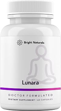 Lunara - Doctor-Formulated Menopause Supplements for Women - Ease Hot Flashes and PMS, Support Hormonal Balance, Mood and Sleep Quality - USA Made - 30-Day Supply, 1 Pack