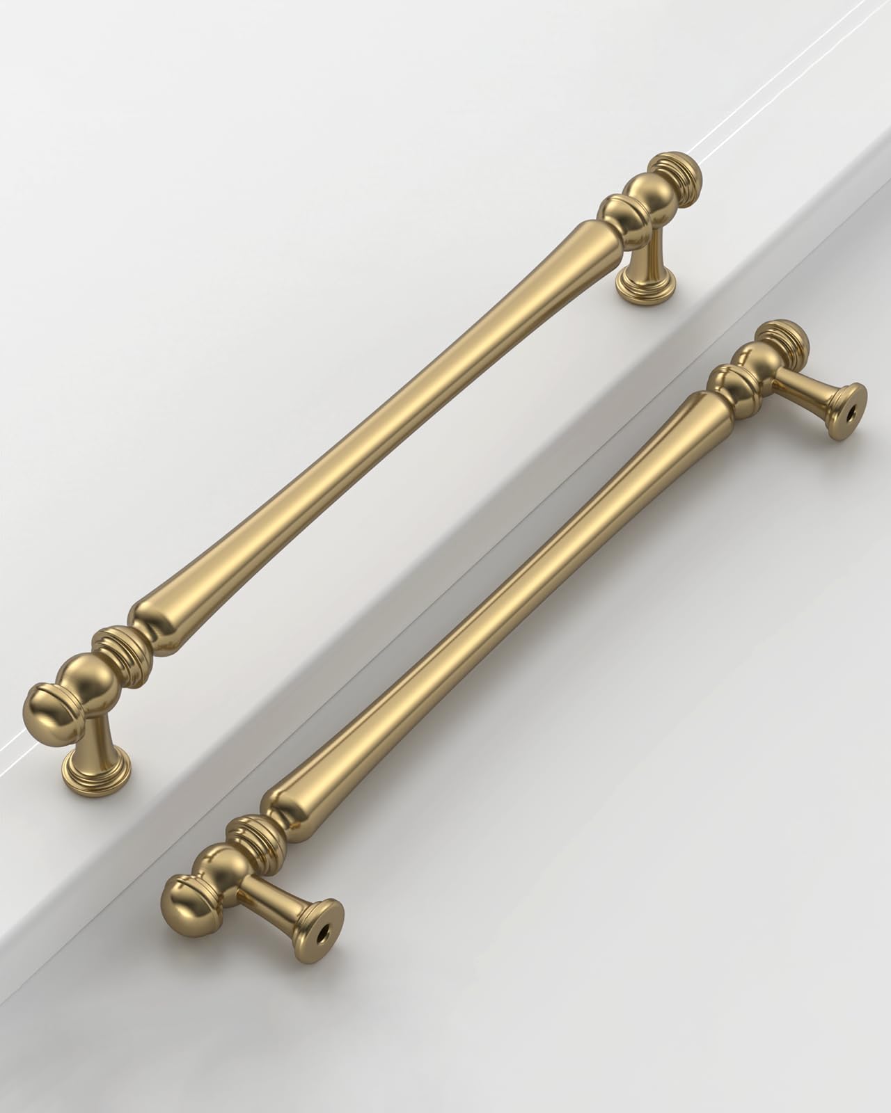 Photo 1 of Coinkoly 10 Pack 7.5"(192mm) Hole Center Champagne Bronze Kitchen Cabinet Handles, Champagne Gold Cabinet Pulls, Brushed Bronze Cupboard Handles, Retro Drawer Pull, Handle, Vanity Pull