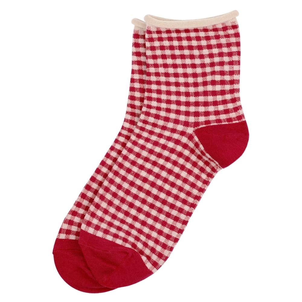JOE COOL Socks Gingham Made With Cotton & Spandex