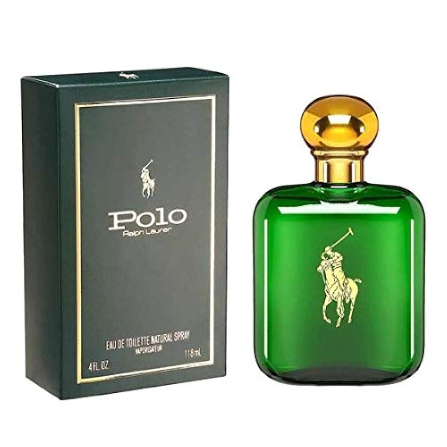 Polo Green by Ralph Lauren for Men - Eau de Toilette, 118ml 4 Fl Oz (Pack of 1)