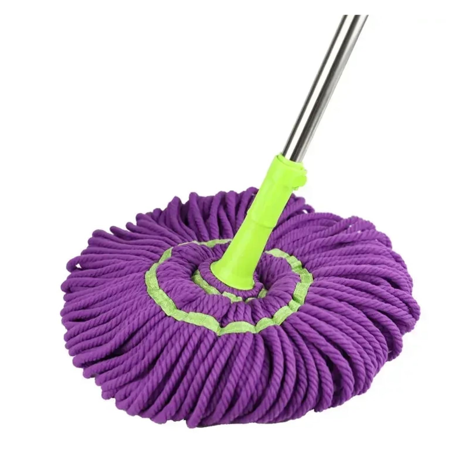 Trapeador Giratorio autoexprimible de fácil manejo, trapeador de Microfibra exprimido, Cabezal de Repuesto, trapeador seco y húmedo for Limpieza de Pisos de Madera, Azulejos y baldosas.