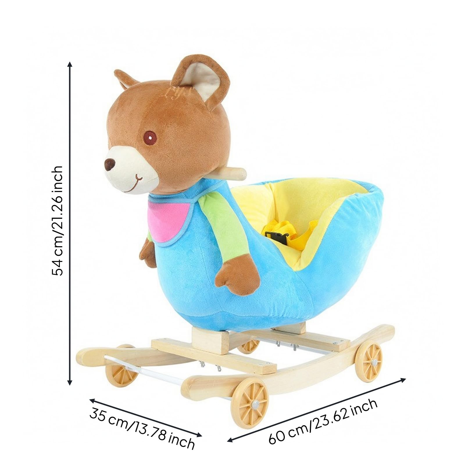 Cavallo a Dondolo per Bambini Stabile, color to 1, 59 Cm