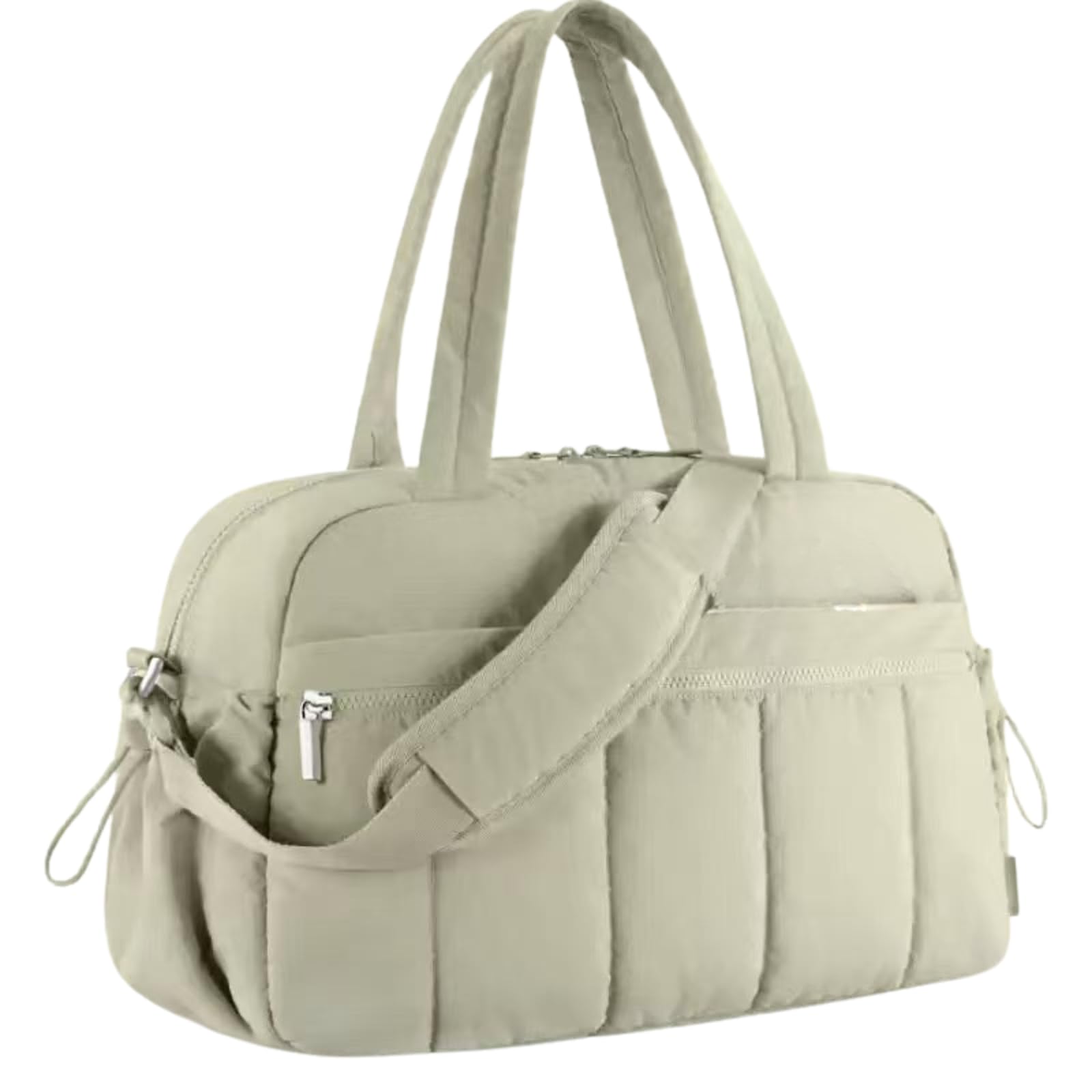 Womens Gym Bag Lightweight Weekend Overnight Bag with Wet Pocket, EasyJet Underseat Cabin Bags Ryanair Carry On, Travel Duffle Bags for Sports, Shopping (Green)