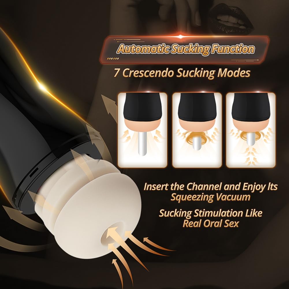 Amazon.com: Sexbaby Automatic Male Masturbator Cup with 7 Sucking & 12  Vibrating Modes Detachable Pocket Pussy Male Stroker with 3D Textured  Vagina Adult Sex Toy for Men Masturbating, Black