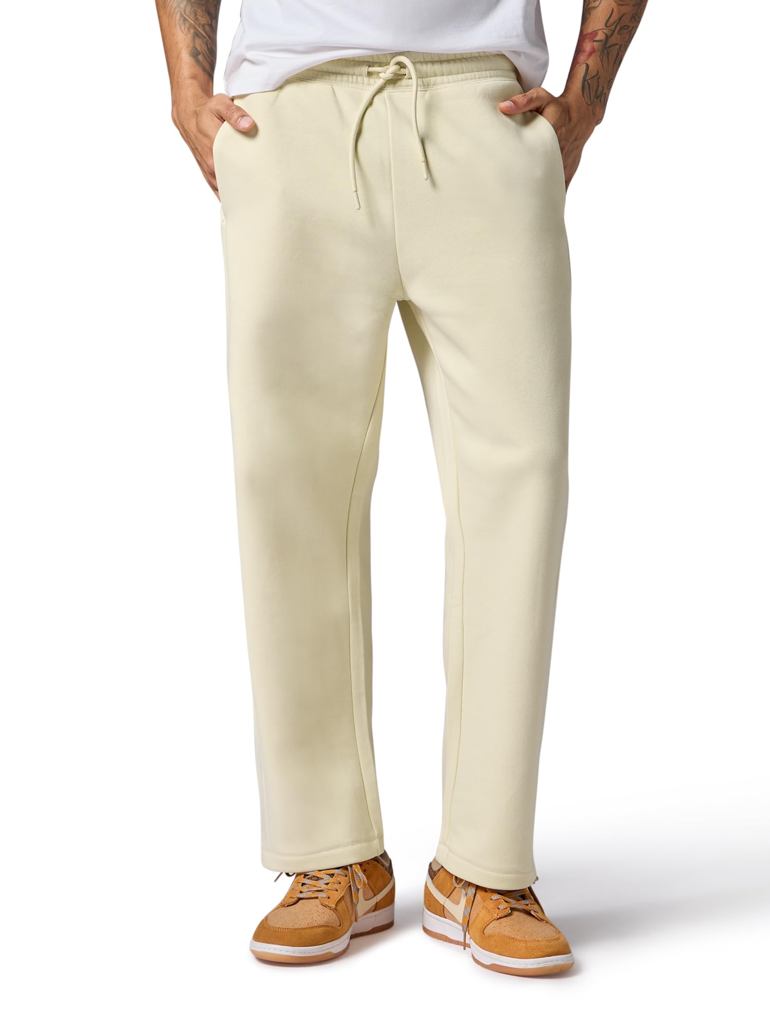 XYXX Mens Cotton Rich Sweatpants, Relaxed Fit, Solid, Pack of 1