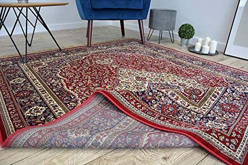 rugsx Traditioneller Teppich Windsor Orientteppich für Wohnzimmer, Schlafzimmer, mit Fransen, elegant, hohe Qualität… – Bild 8