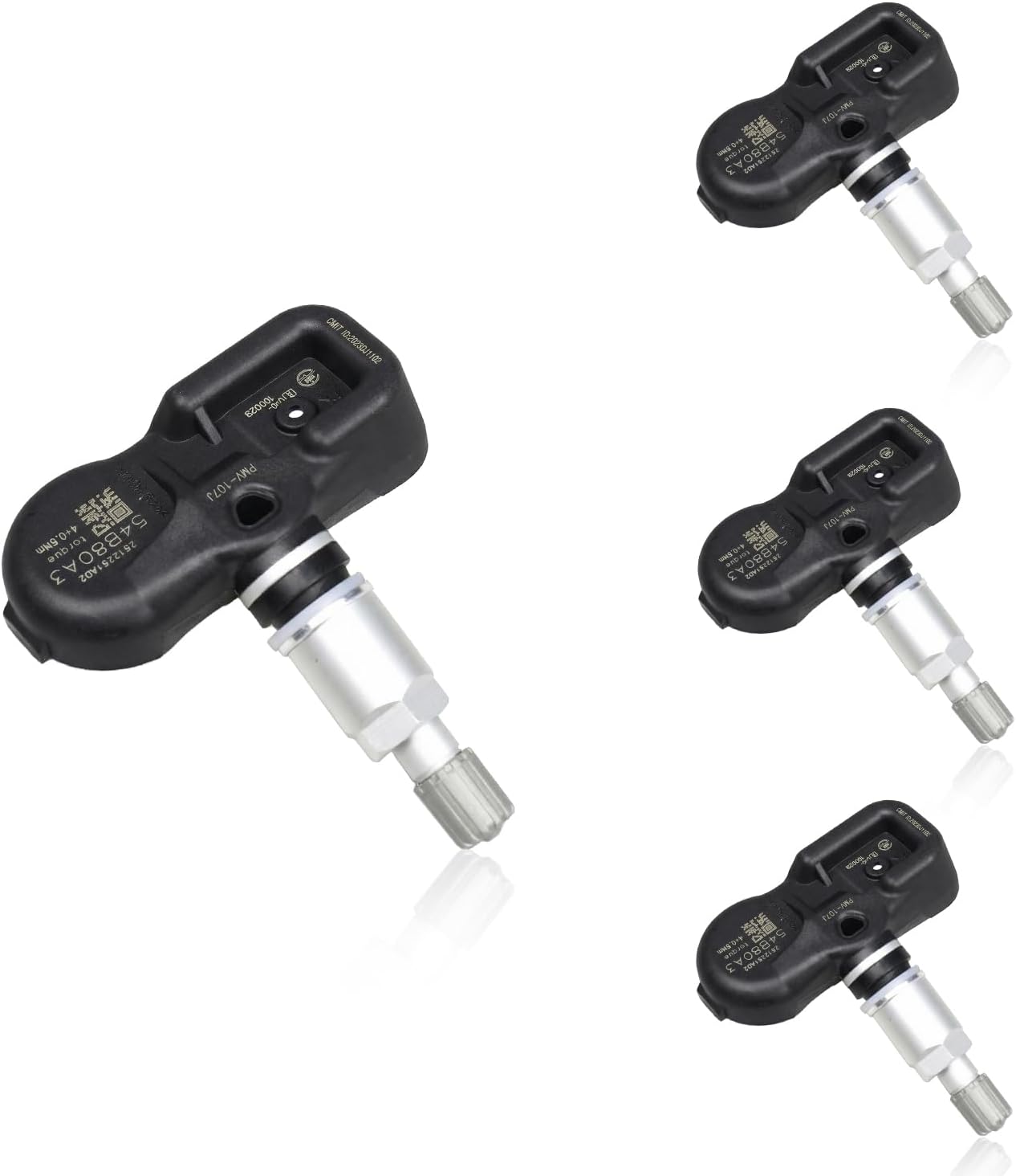 315Mhz Pre-Programmed Car Tire Pressure Monitoring Sensors, TPMS Sensors Set of 4 Compatible with PMV-107J 42607-0C020 Replacements for Camry Corolla Prius RAV4 Lexus