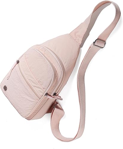 Miniatura 68 de EVANCARY Bolso bandolera pequeño para mujeres y hombres, mochila bandolera para viajes, al aire libre, senderismo Gris profundo