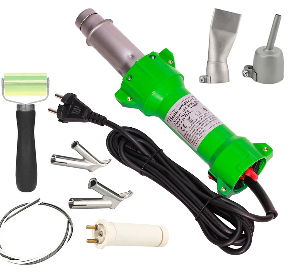 Beyondlife 1600w Pistola Termica ad Aria Calda Torcia Saldatore Saldatore Plastica Saldatore Pistola di Saldatura Per Pavimento, Con Illuminazione a Led