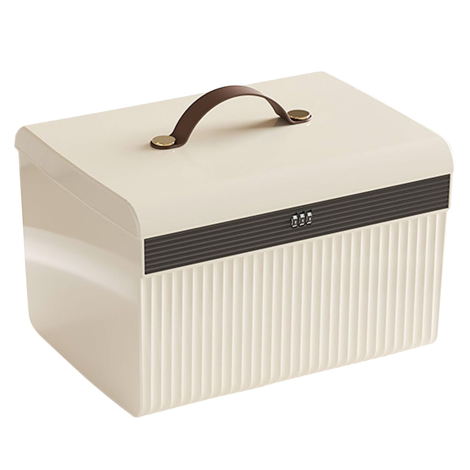 Caja de almacenamiento portátil con cerradura con código de combinación, pequeña contraseña segura para objetos de valor, archivos, dinero, funda segura para viajes para uso doméstico y de oficina