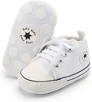 Tênis unissex para bebês meninos meninas cano alto macio sola antiderrapante recém-nascidos bebês primeiros andadores sapatos jeans