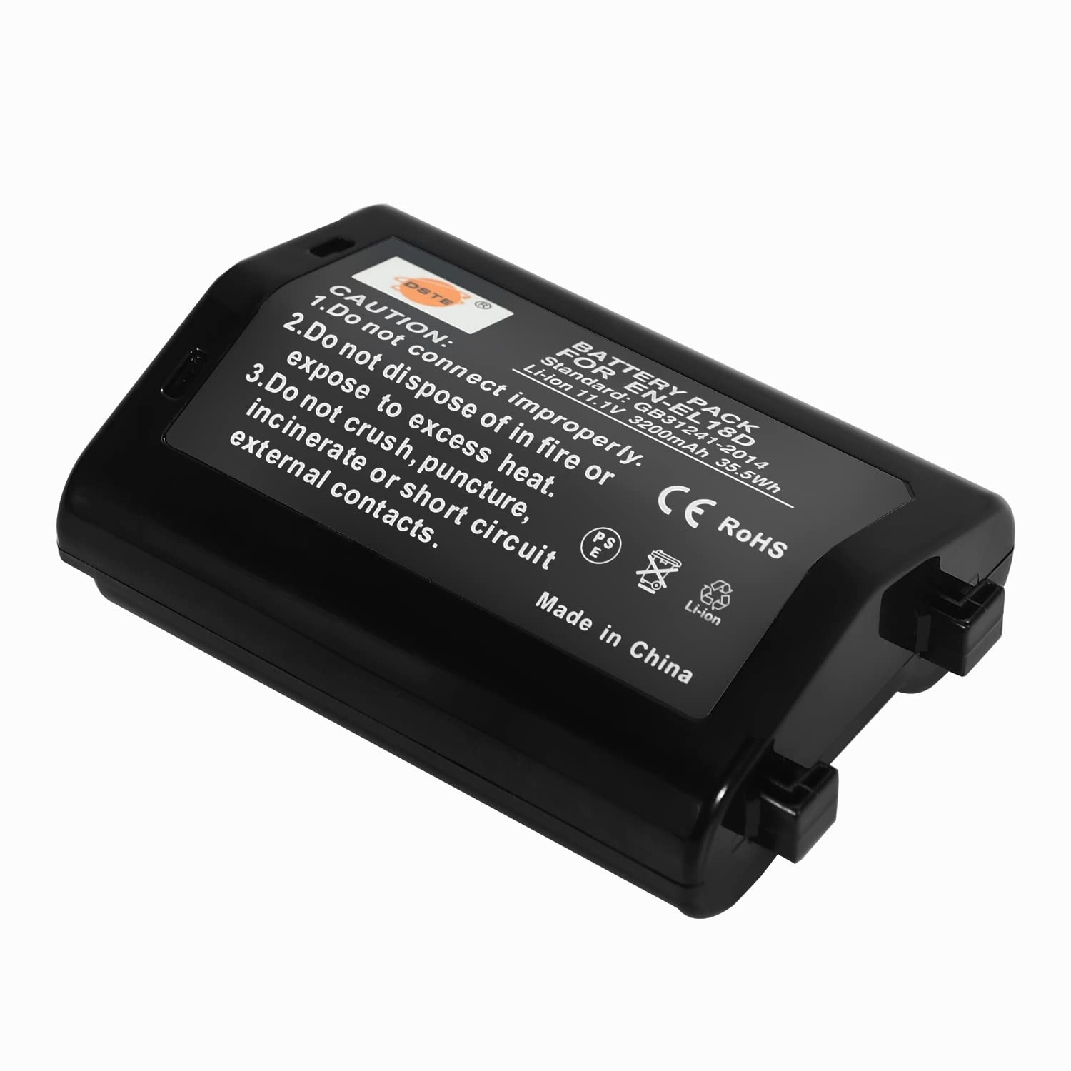 DSTE EN-EL18 ENEL18 Batteria Compatibile con Nikon D4, D4S, D5, D6, Z9