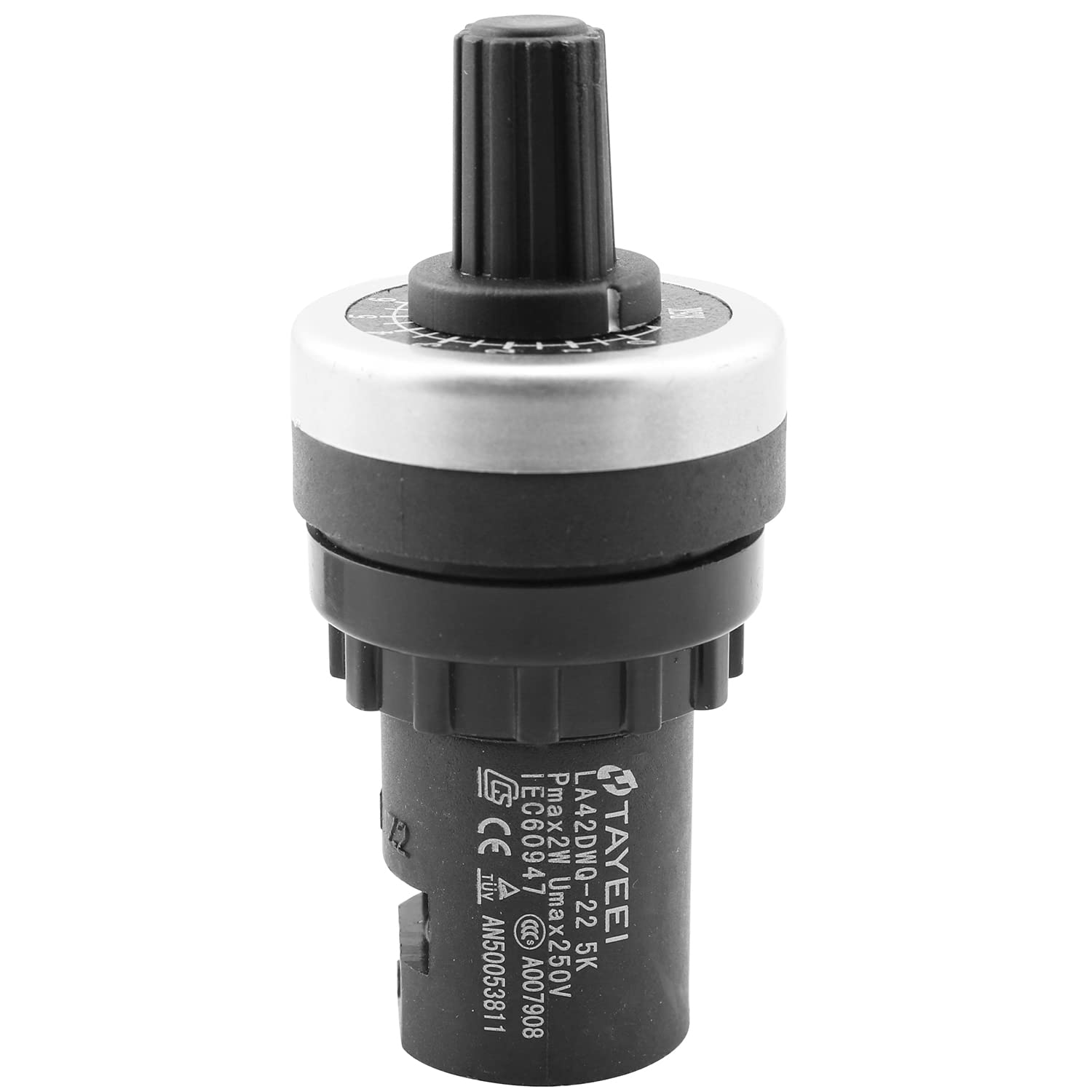 LQ Industrial Potentiometer Frequency Converter Precision Governor 22mm LA42DWQ-22 5K Ohm Variable Speed Drive Potentiometer Rotary Black