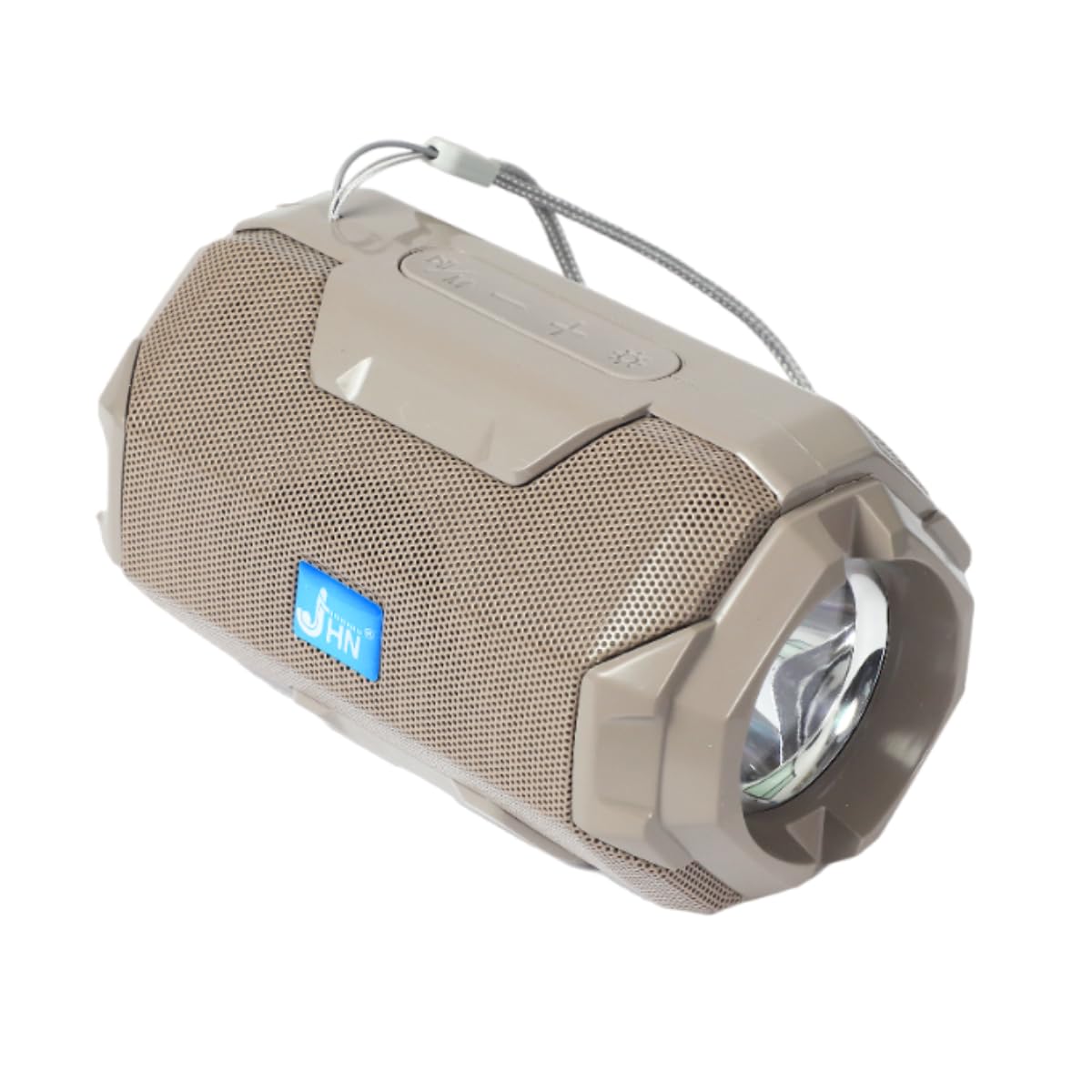JHN Portable Bluetooth Speaker with Flashlight, Wireless Outdoor Speaker, Powerful Bass, Built-in Torch, FM Radio, USB, TF Card Support 8H Palytime (Blue) (Gray)-image-15