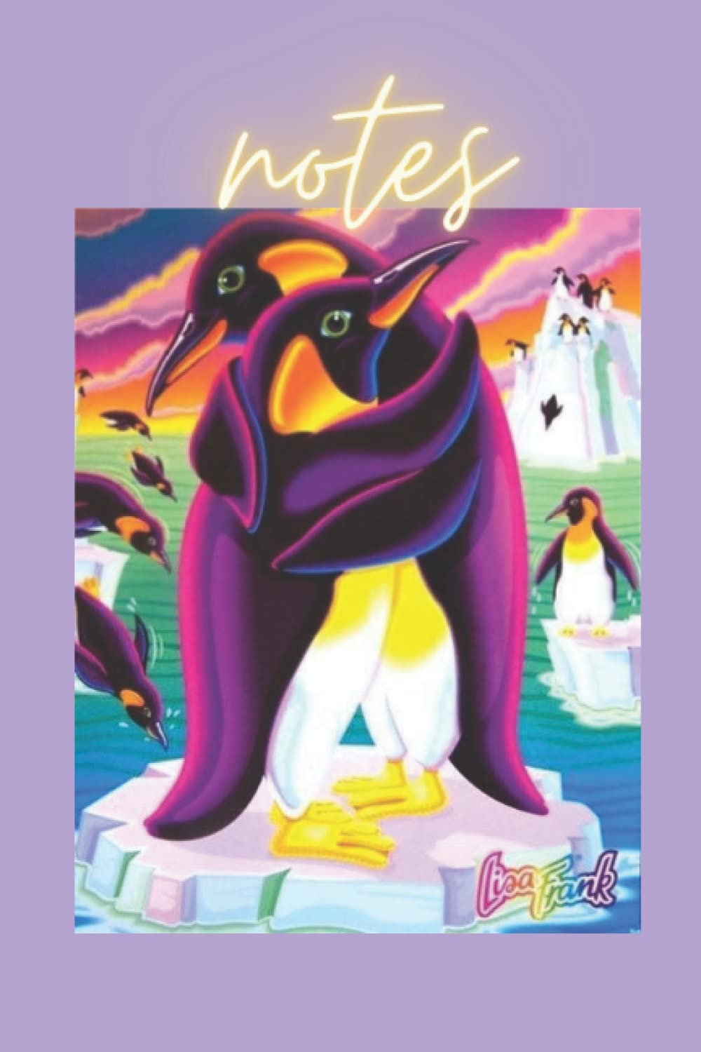 Neon Penguin Lisa Frank Journal