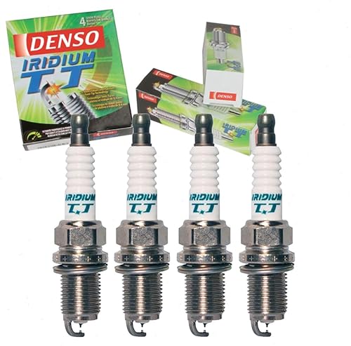 4 bujías DENSO Iridium TT compatibles con Honda CR-V 2.0L 2.4L L4 2000-2009