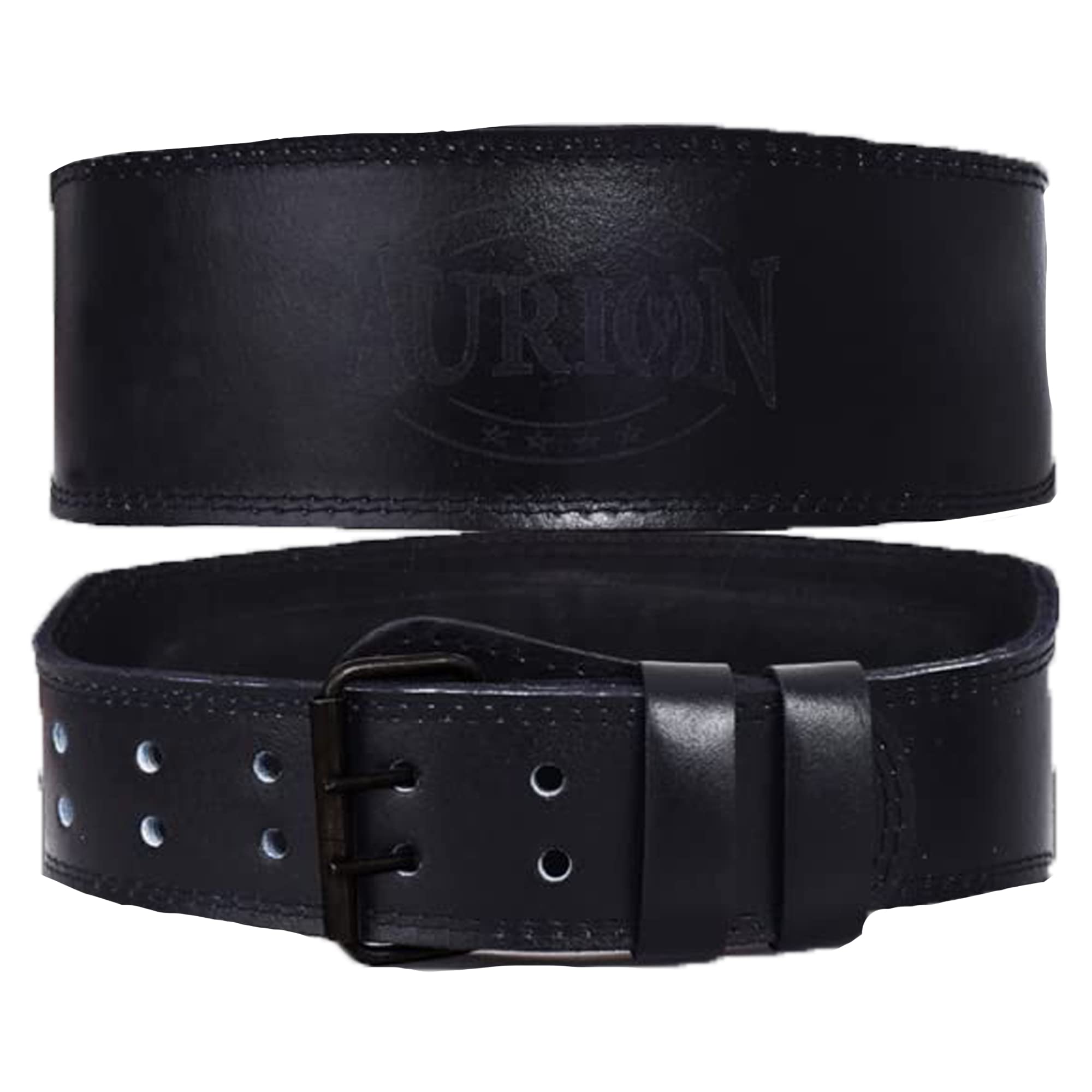 Aurion by 10 club Premium Genuine Leather Weight Lifting Belt-Small | HeavyDuty Powerlifting Belt | Body Fitness And Gym Back Support Weightlifting Belt | Unisex | Adjustable Buckle | Full Black (B09VFGRS57) Amazon Price History, Amazon Price Tracker