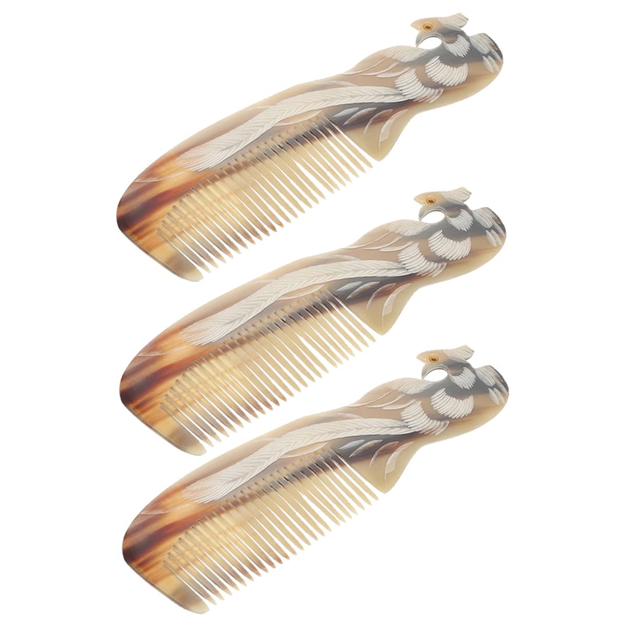MAGICLULU 9piezas Peine Natural De Peines Desenredantes Portátiles Para Hombres y Mujeres Para Cabello Rizado y Lacio Accesorio De De Alta Durabilidad