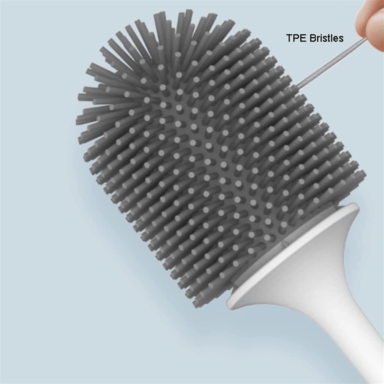 Silikon-Toilettenbürste & Halter-Set – leicht zu reinigen für schwer erreichbare Ecken & hygienischer Badezimmerreiniger, unverzichtbares Badezimmerwerkzeug für effektive Reinigung