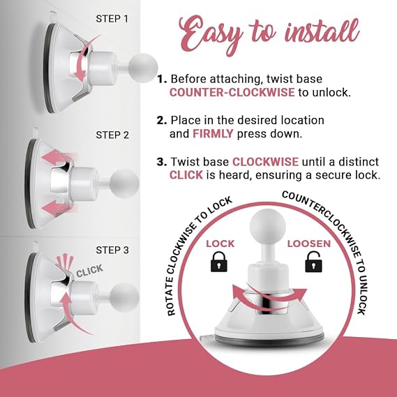MIRRORVANA 10X Magnifying Makeup Mirror with Suction Cup - Suitable for Cosmetic, Vanity, Bathroom, and Travel Use - Designed for Precise Makeup Application and Skin Care - 6.3 x 6.3 (Square)