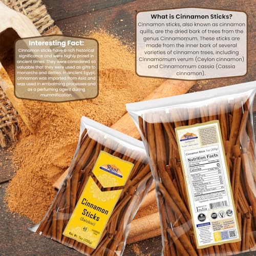 Rani Cinnamon Sticks 7oz (200g) - 36-44 Sticks - Strong Aroma, Perfect for Baking, Cooking & Beverages | 3+ Inches Length - Cassia Saigon Cinnamon from Vietnam | Kosher - Image 4