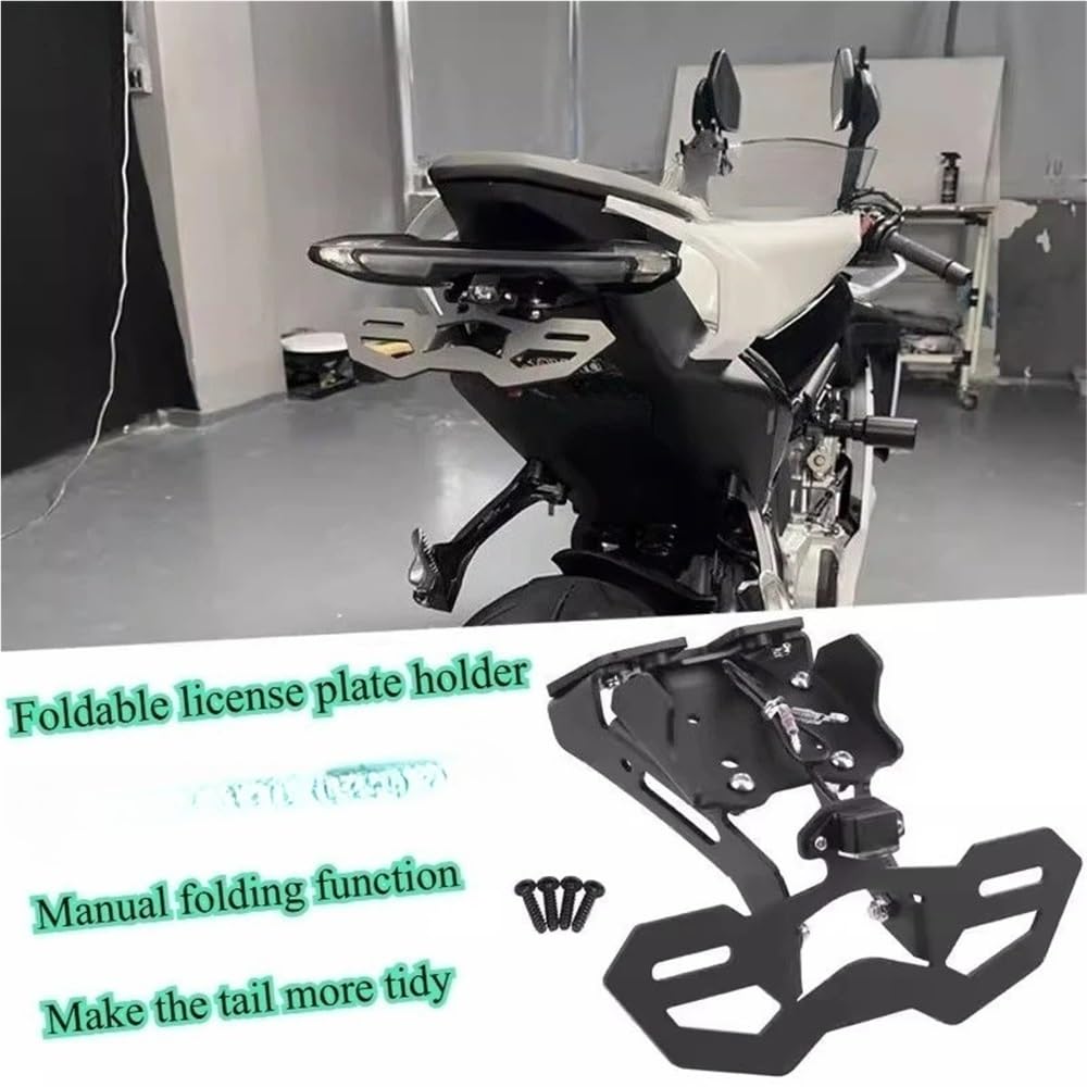 Portatarga Accessori per indicatori di direzione, staffa porta targa, contropunta posteriore per moto, coda corta, per 675SR