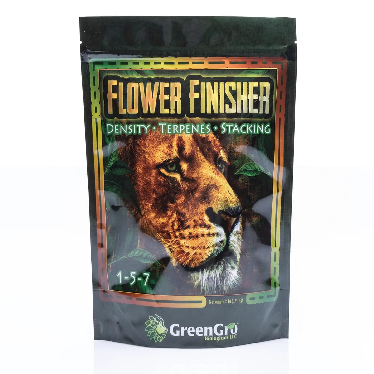 GreenGro Flower Finisher - Fertilizante orgánico NPK y potenciador de floración grande para plantas en flornutrientes ideales para maximizar los
