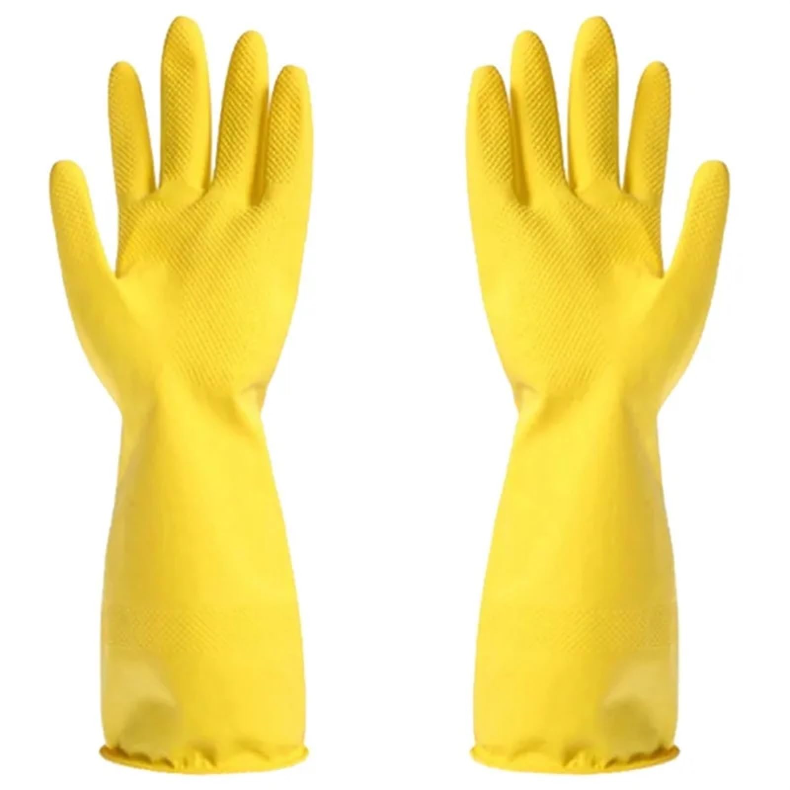 Gummihandschuhe 2 Paar Geschirrspülhandschuhe, Haushaltshandschuhe, wasserdichte Geschirrspülhandschuhe aus Gummi, wiederverwendbare Küchenhandschuhe, langärmelige Reinigungswerkzeuge(Extra Large)