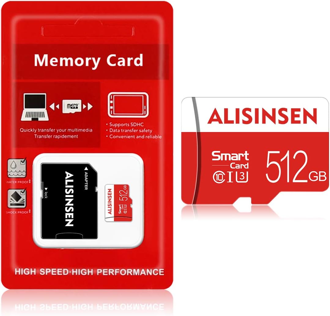 Amazon 512GB Micro SD カード Class 10 SDXC メモリーカード 高速フラッシュカード アダプター付き