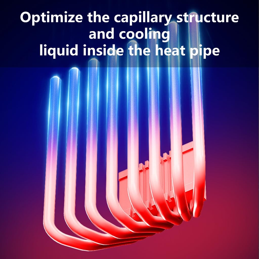 UT75 CPU che raffredda il meccanismo della stampa dei tubi termici della soluzione 8 giù per dissipazione di calore