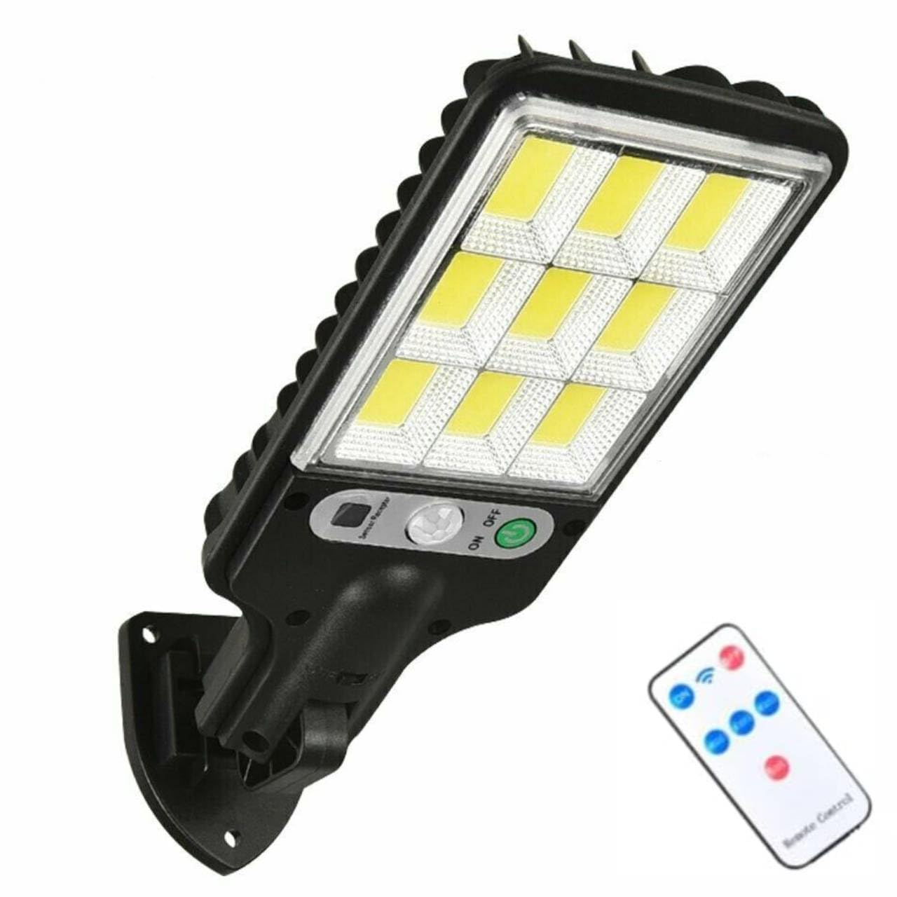 6000W Solar Light Outdoor Motion Sensor Security Light with Remote Control 108 LED Super Bright Solar-Powered Lights 3 Lighting Modes Wall Lights for Garden, Yard, Porch (1)