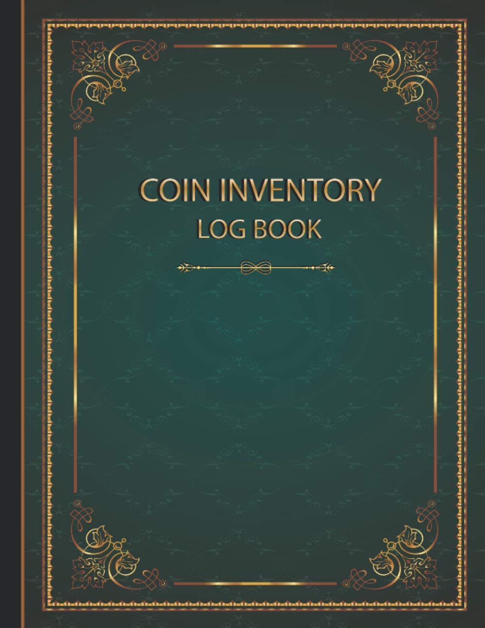 Coin Inventory Log Book: Green - Simple Ledger - Collectors Coin Logbook to Record and keep Track of your Coin Collection - Coin Tracker Book - 120 Pages